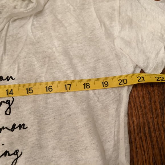 J Crew Human Being Cream Linen T-Shirt - Picture 7 of 10